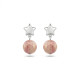 ARETES STAR BORN PLATA - RODONITA