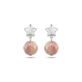 ARETES STAR BORN PLATA - RODONITA