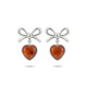ARETES MAGIC GIFT PLATA - CORNALINA