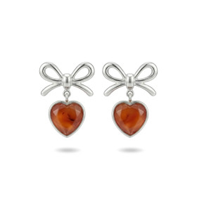 ARETES MAGIC GIFT PLATA - CORNALINA