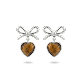 ARETES MAGIC GIFT PLATA - OJO DE TIGRE