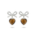 ARETES MAGIC GIFT PLATA - OJO DE TIGRE