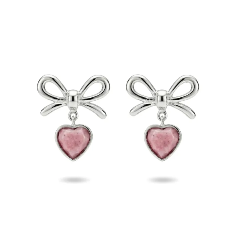 ARETES MAGIC GIFT PLATA - RODONITA
