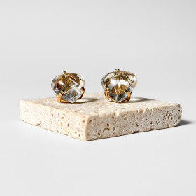 ARETES CURVED HEART - CUARZO CRISTAL