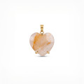 DIJE CURVED HEART FACETADO - GOLDEN HEALER