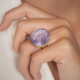 Anillo Circle Wire Facetado