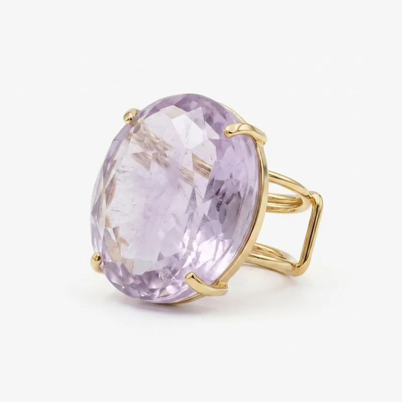 Anillo Circle Wire Facetado